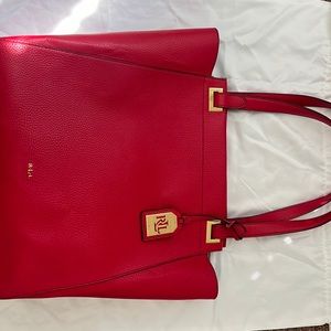 Red Ralph Lauren Tote